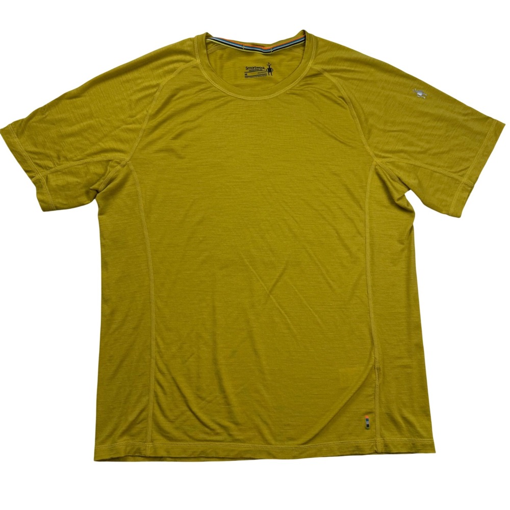 Smartwool Mens Merino Sport 120 Short Sleeve T-Shirt Mustard Yellow Medium